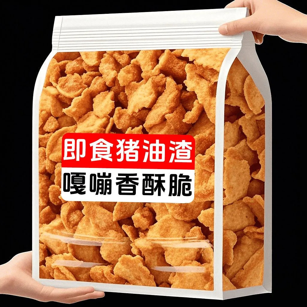 【2025爆款】青岛猪油渣酥脆五花肉脂渣油炸特产香酥猪肉酥渣片