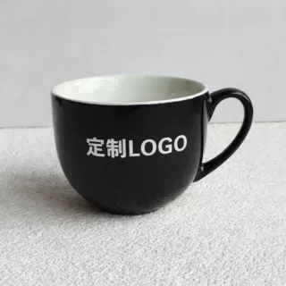 260ml定制LOGO陶瓷小型马克杯小容量咖啡牛奶喝水杯子醴陵工厂