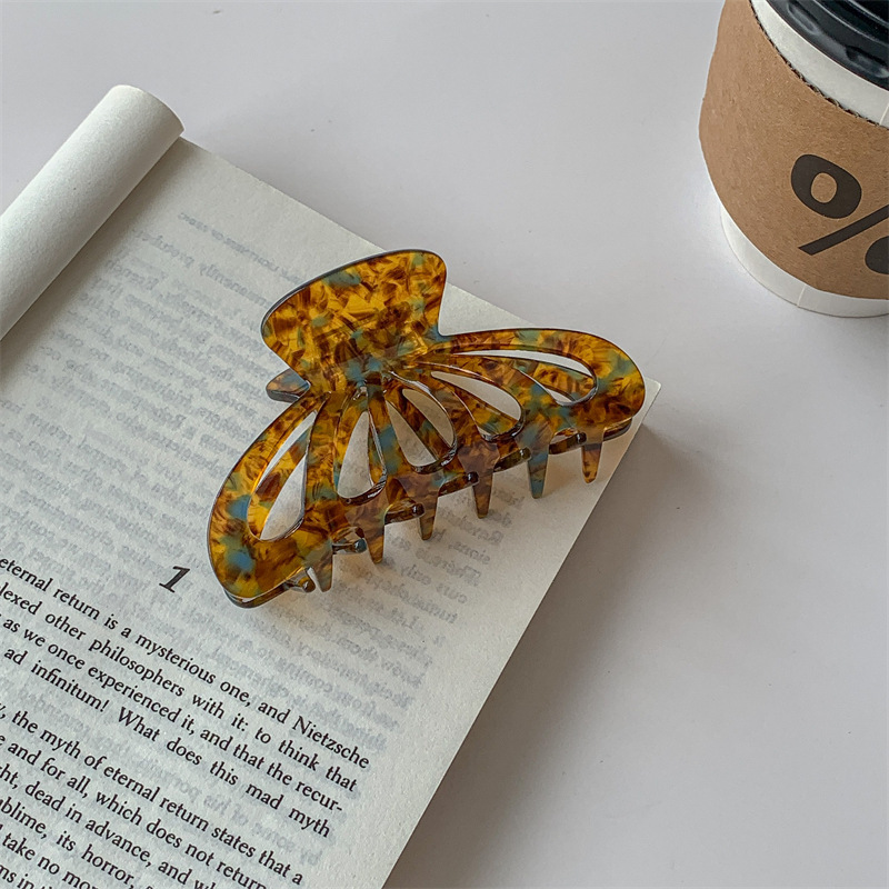 Tulipán horquilla hembra lindo cachorro tiburón clip de alto grado pequeño agarre clip neto rojo ins Cabeza trasera clip tocado