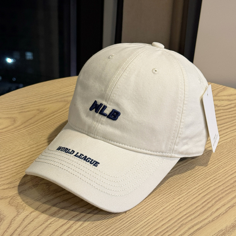 新しい韓国スタイルのファッショナブルなレタードキャップ、女性用、春と夏のサンシェード野球帽、つばが広く、顔が見える、小さな大きな頭囲、男性用イン|undefined