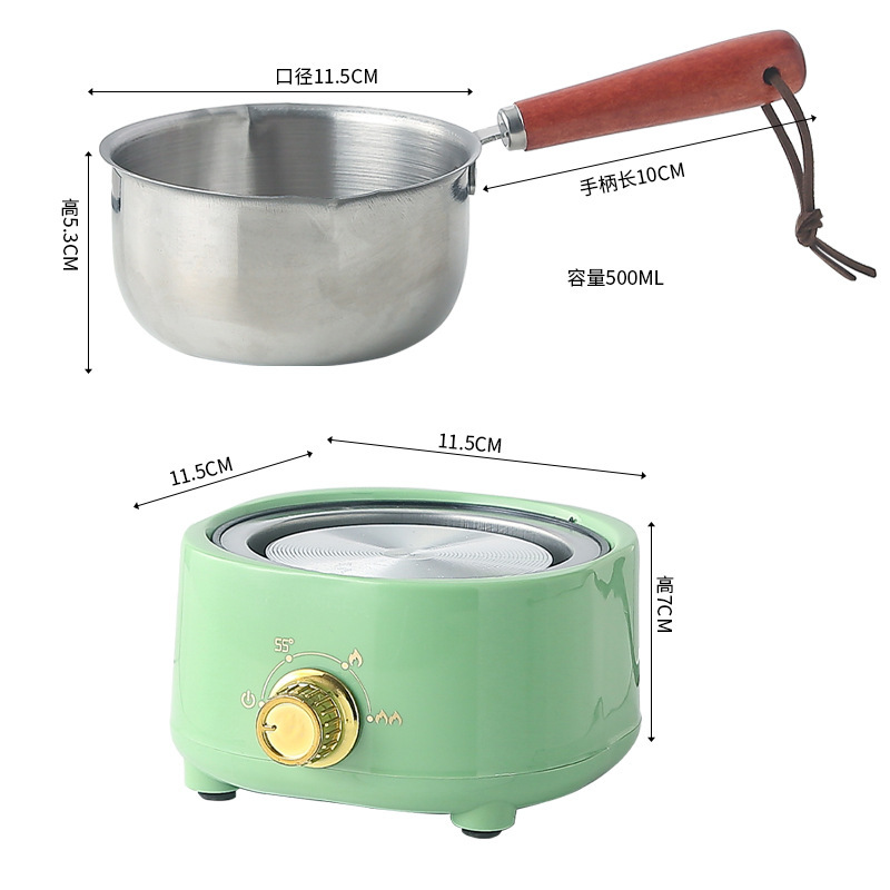 DIY製作器具ワックス瓶砂糖ショートニング溶融鍋加熱炉保温ミルクステンレス溶融ワックスミニ鍋|undefined
