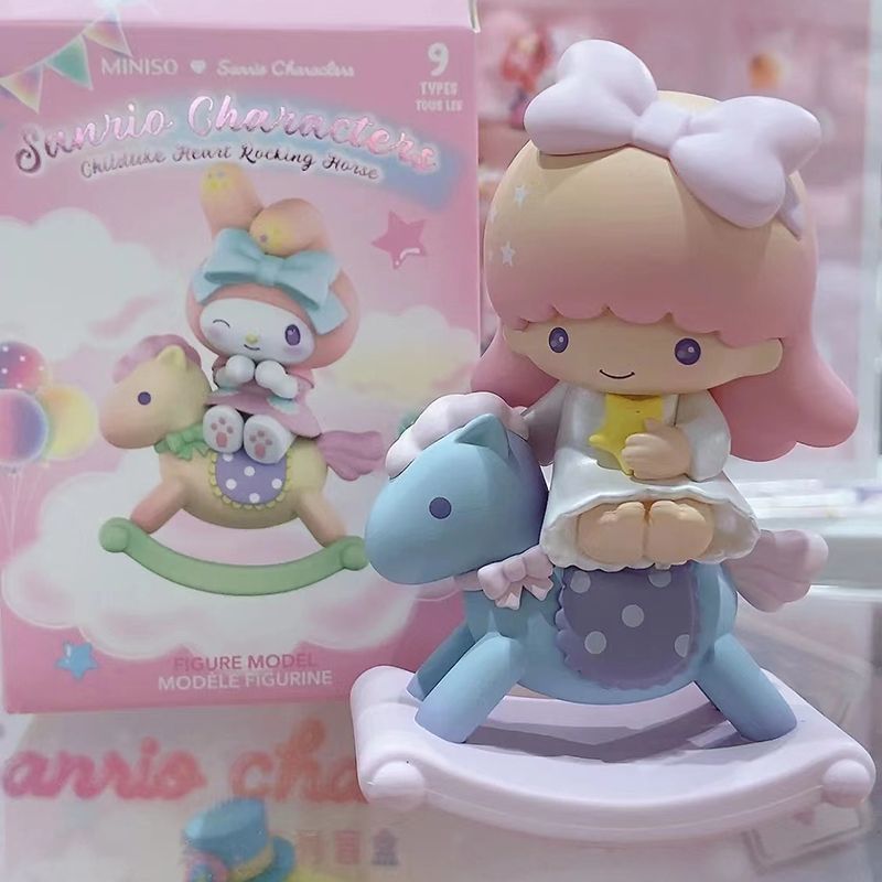 Miniso サンリオ チャイルドハート トロイの木馬シリーズ ブラインドボックス クロミ シナモンドッグ かわいい デスクトップ装飾品 女性ギフト|undefined
