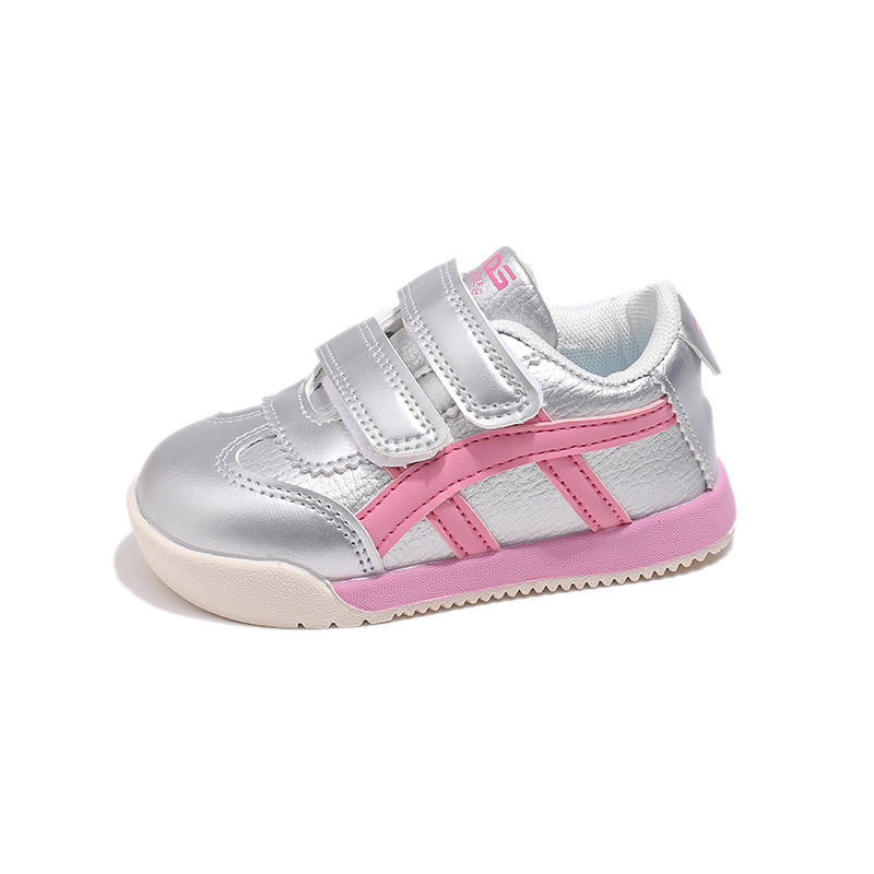 2025 primavera zapatos para bebés antideslizantes zapatos blancos de moda para niños y niñas zapatos de correr suaves para niños y niños zapatos anti-sucio