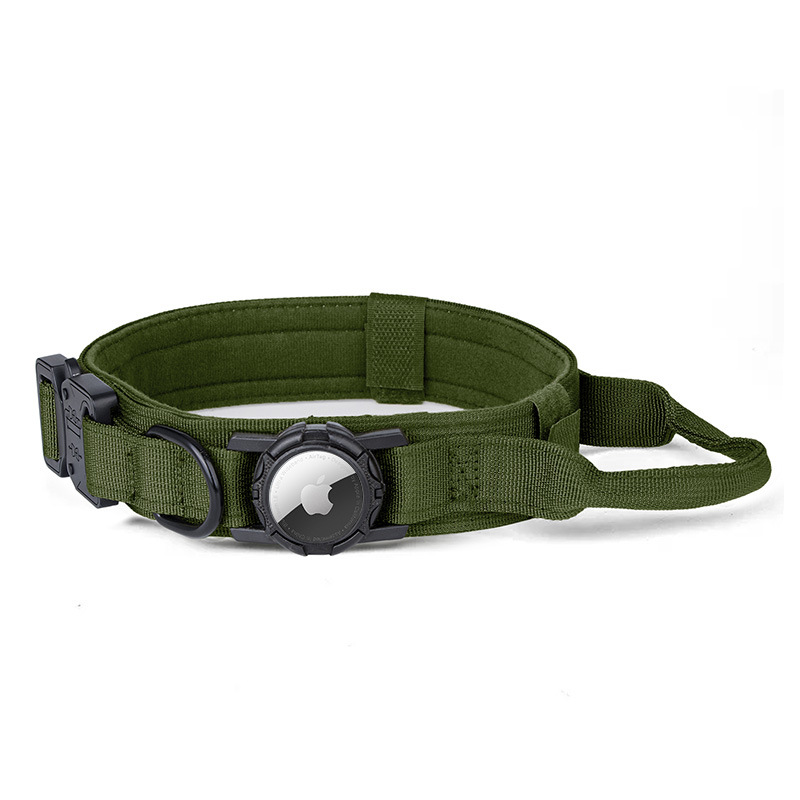 Inventario nuevo collar de posicionamiento táctico de perros de nylon al aire libre collar de perros militares collar de perros grandes