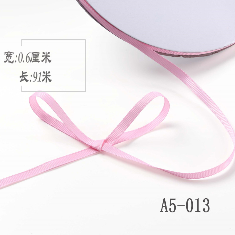 6mm de alta densidad costilla cinta DIY cinta colgante grano etiqueta marcador caja de regalo embalaje arco ropa hilo cinta
