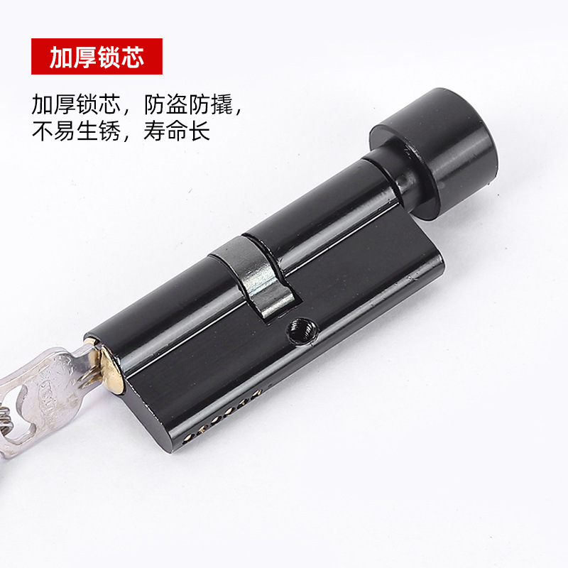 静音插芯门锁室内房间黑色家用执手锁卧室卫生间分体锁磁吸锁体|undefined