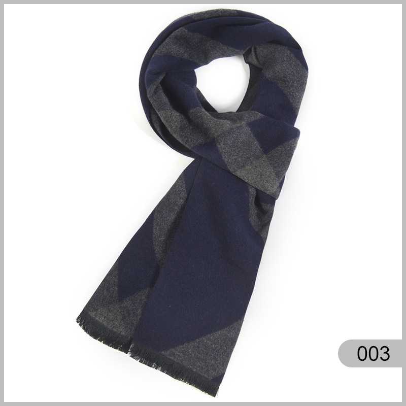 Sciarpa uomo in cotone calda antivento stile casual versatile_voghion.com