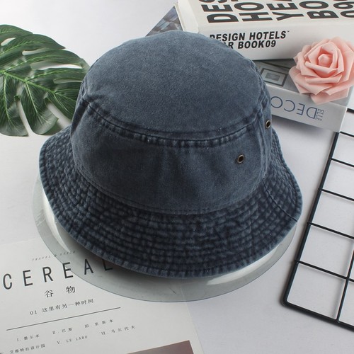 Japanese short brim washed cotton bucket hat for men, trendy, suitable for spring, summer, autumn, winter, couple's casual sunshade fisherman hat for women, foldable