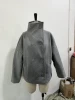 Seven-breasted short coat-grey