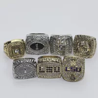 7-колечный набор Louisiana University Alliance NCAA LSU чемпионское кольцо