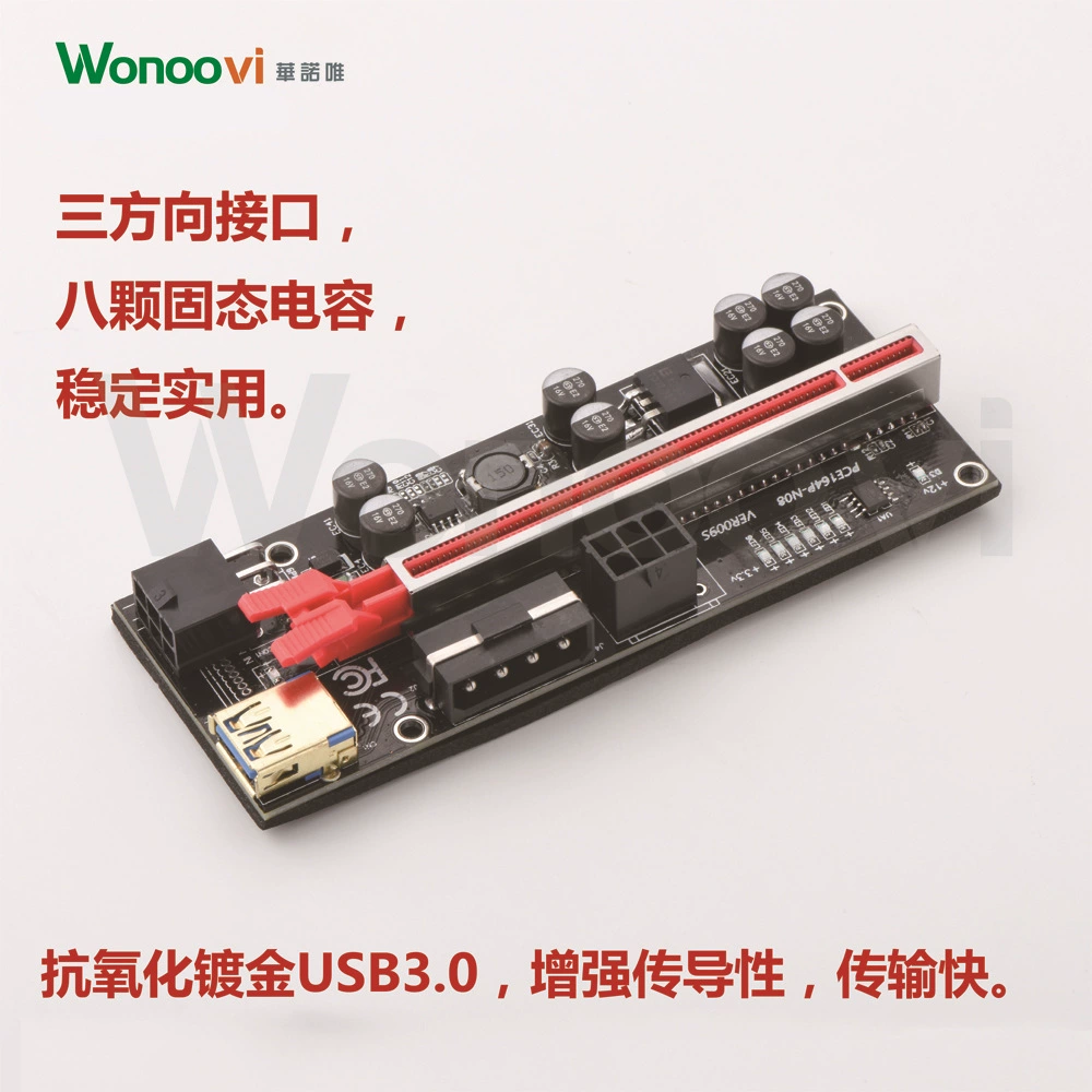 Расширение графической карты PCI-ERISER USB 3.0 PCI-E графическая карта 1x в 16x для передачи, развивающая карта расширения