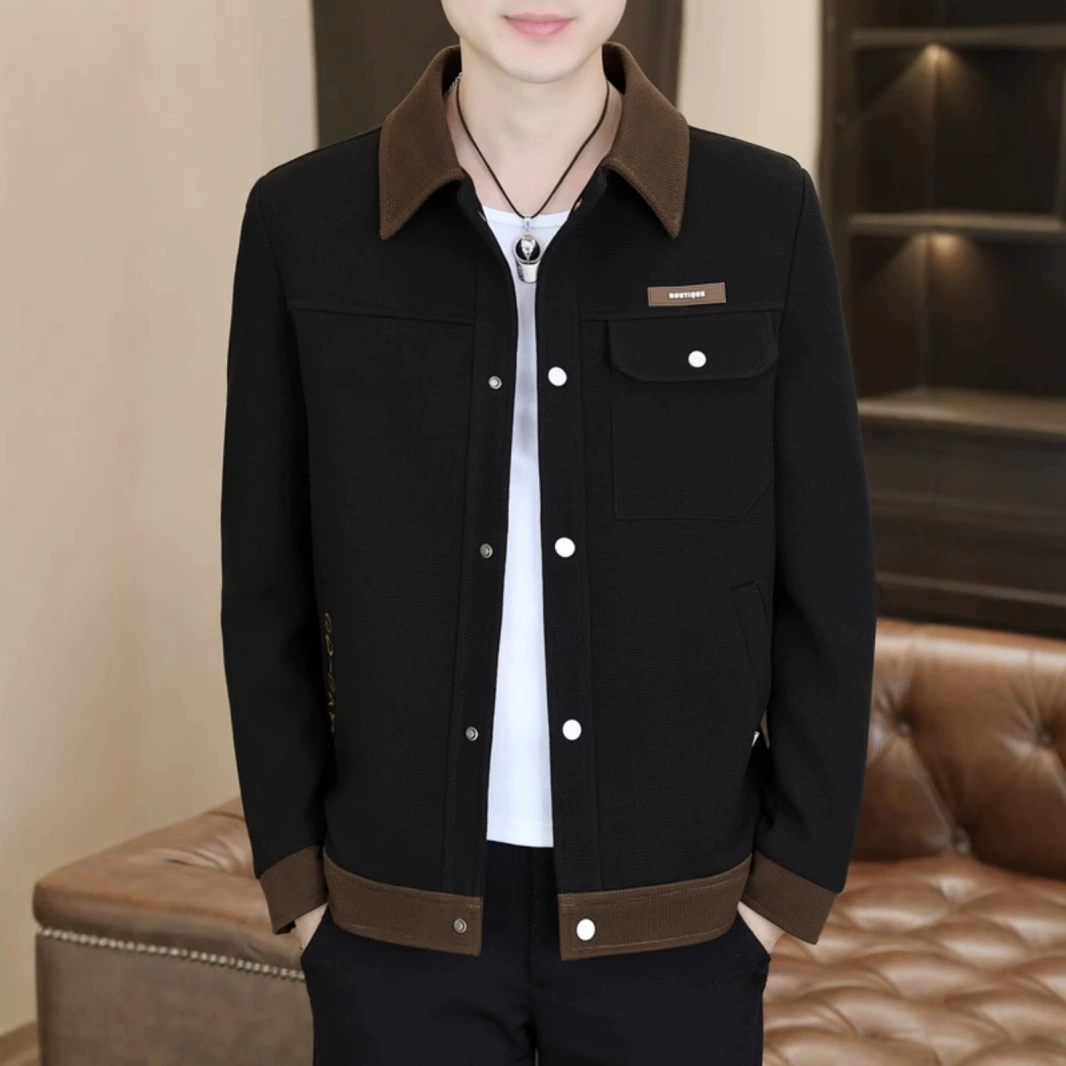 Теплая элитная демисезонная универсальная куртка, slim fit
