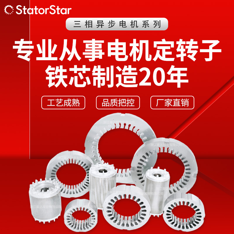 厂家供应 电机定转子电机配件铁芯冲片 电动机配件 转子定子铁芯