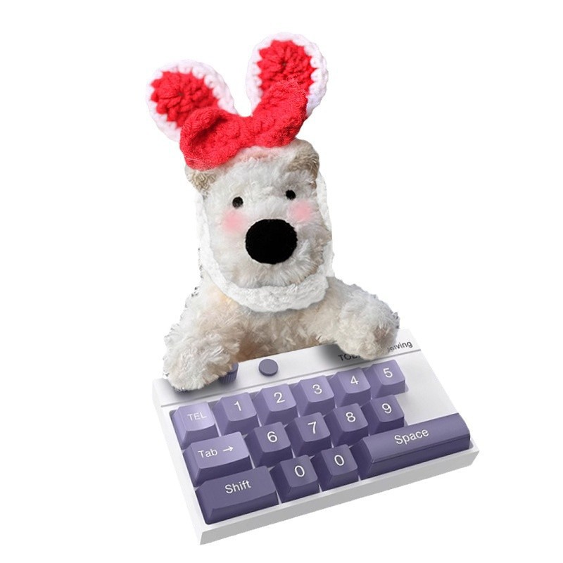 Tarjeta de estacionamiento temporal del automóvil lindo West Highland Puppy Keyboard Teléfono del automóvil Número de matrícula Decoración del automóvil Mover el automóvil
