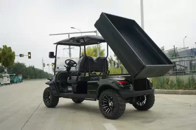 6-Seater Airport Shuttle Golf Carts, Elektrikli qolf avtomobilləri - customized-golf-cart-with-cargo-bucket