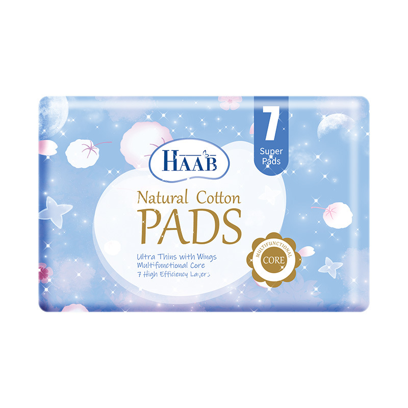 Australian HAAB Cotton Soft Gentle Women's Sanitary Pads Aunt Pads Breathable Thin Daily Night Use Protective Pads Set