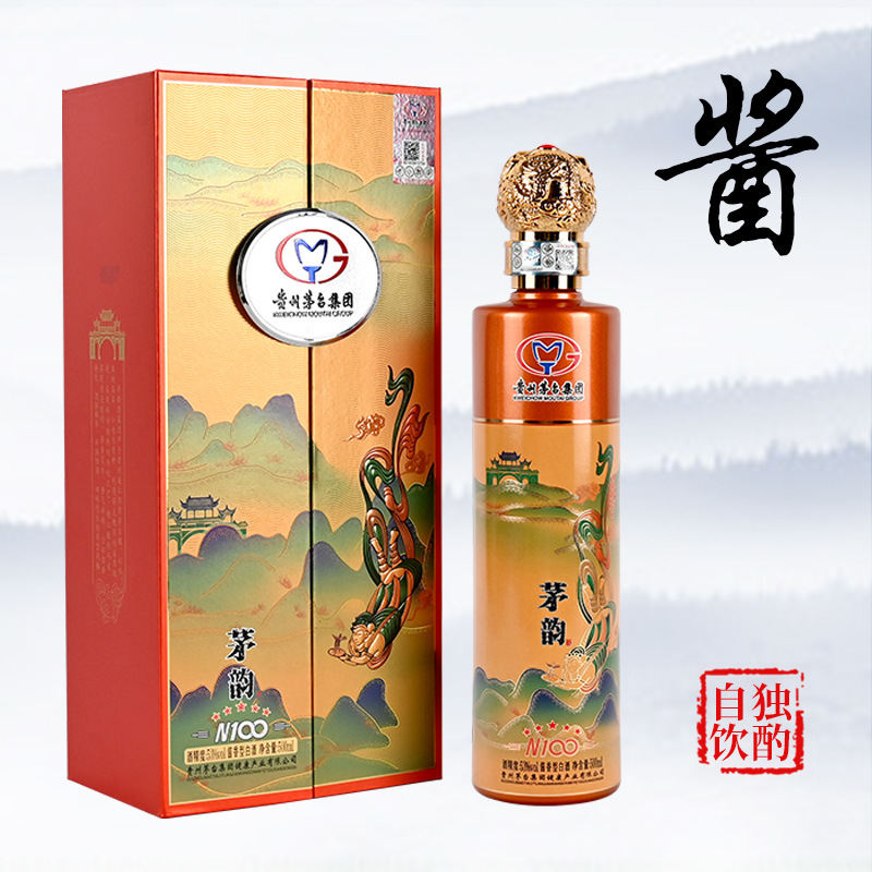 贵州茅台集团茅韵N100酱香型53度白酒500ml*6瓶整箱礼盒装