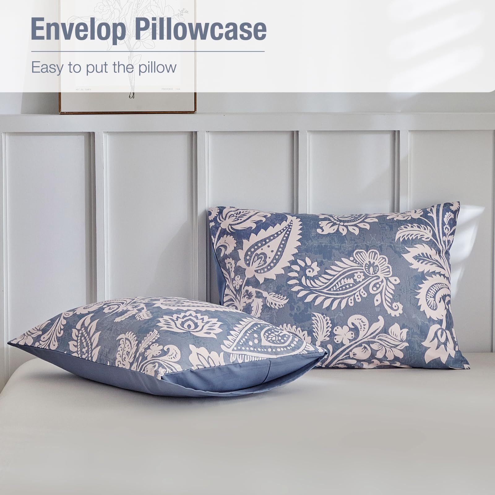 C:paisley Blue(no Comforter) Q