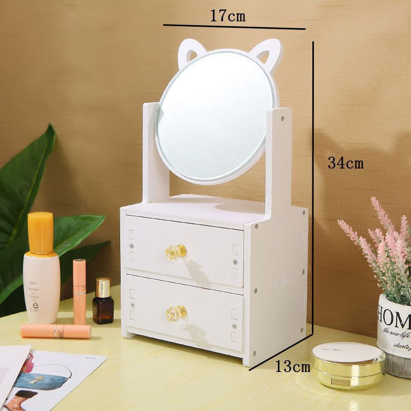 Espejo espejo de maquillaje tocador espejo de tocador escritorio de escritorio hogar dormitorio de estudiantes simple red de Internet nube espejo grande