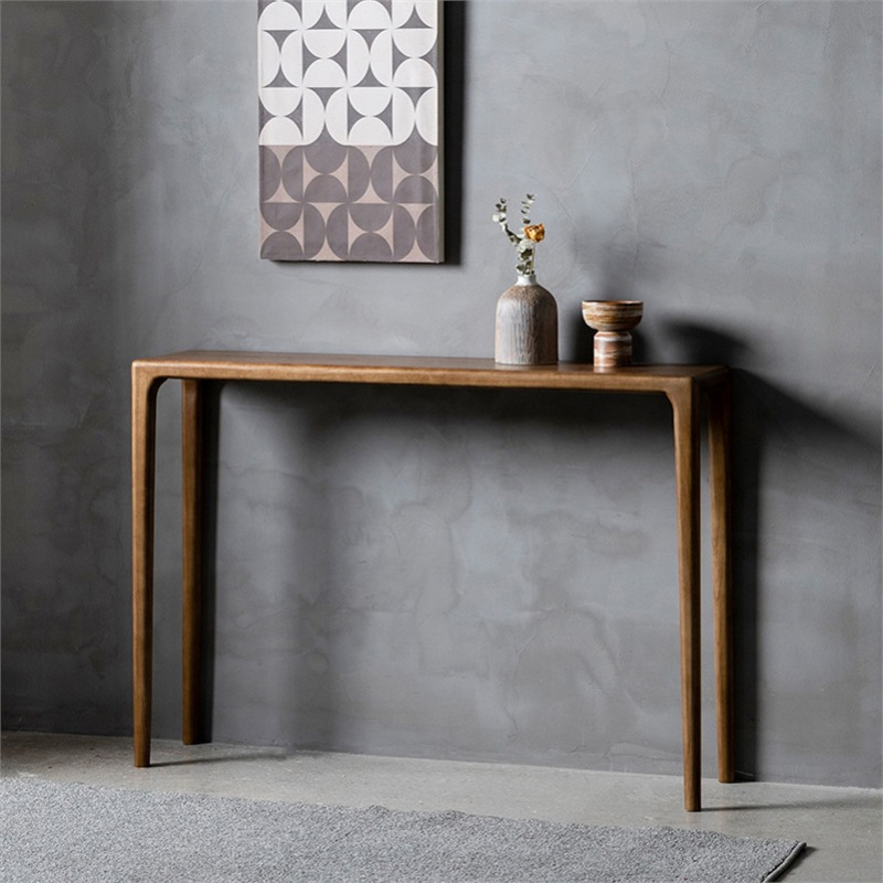 North American FAS Grade Black Walnut Entrance Table Modern Simple Supply Table New Chinese Style Entrance Table Solid Wood Table