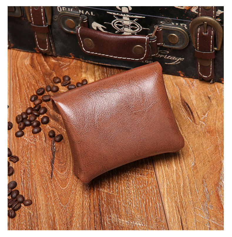 Unisex Solid Color Pu Leather Flip Cover Coin Purses display picture 5