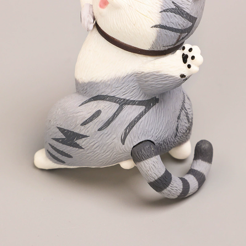 Большой минифигурка, мультяшная кукла, игрушка, 7 см, котёнок, кот