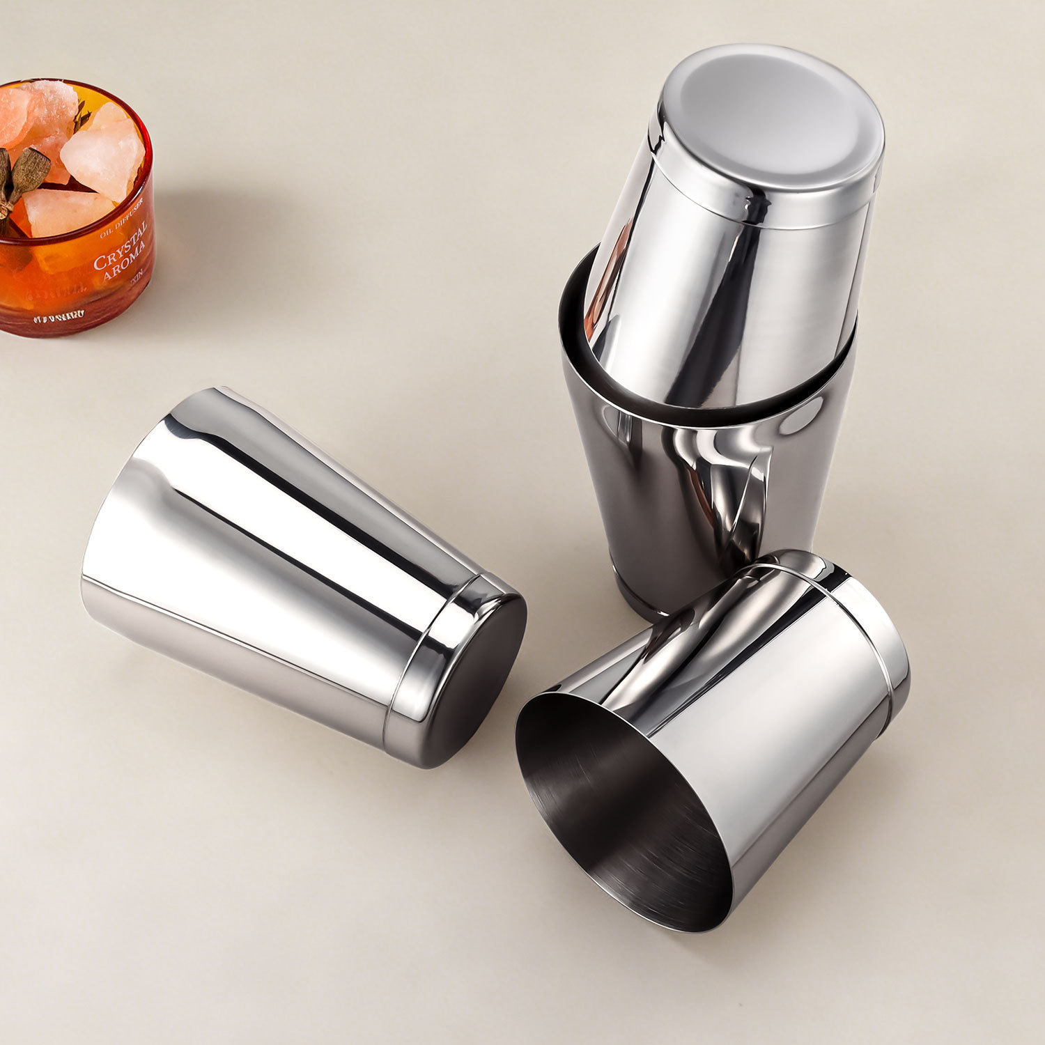 Dispensador de vino explosivo xueke pot 304 acero inoxidable de alta calidad Boston shake pot plating Gun dispensador de vino negro image 4
