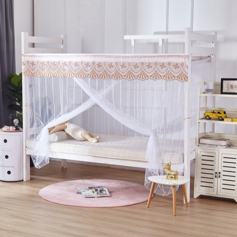 Mosquito Net Dormitory Special Encryption Student Bunk Bed 0.9M1.2M1.5M Single Bed Household Double Dustproof Top 1.8m