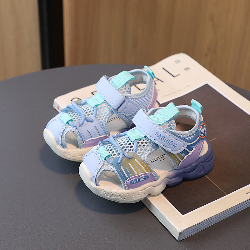 Baotou Sandals Gradient Soft Sole Children's Boys and Girls Baby Sports Anti slip Fashion Lightweight Beach Shoes_voghion.com