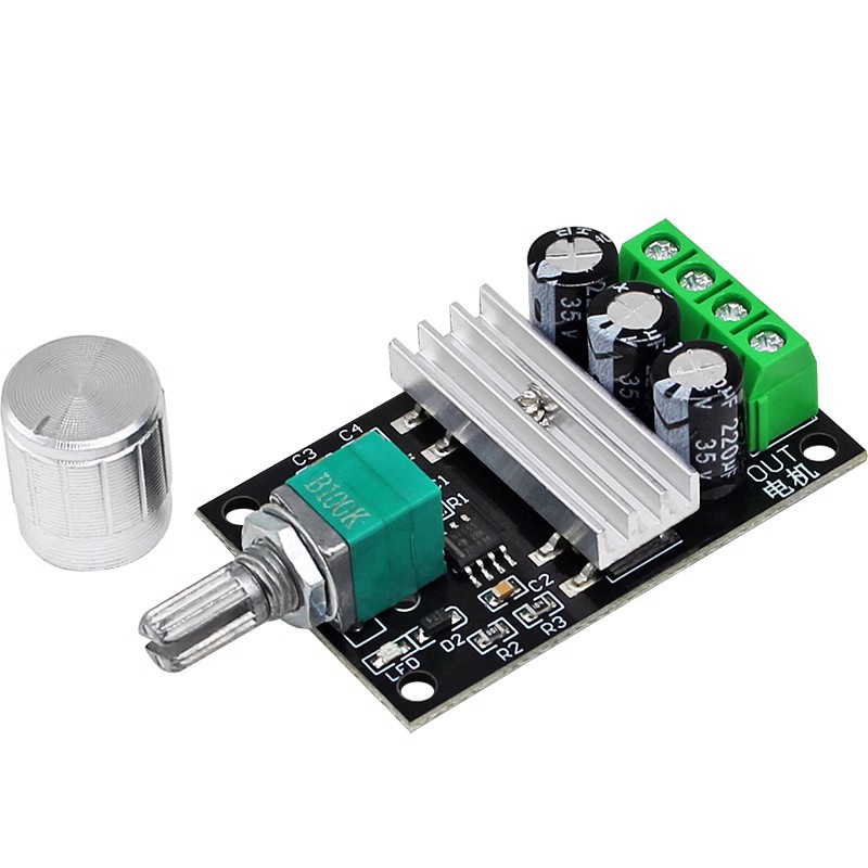 PWM直流电机调速器6V12V24V28V 3A调速开关