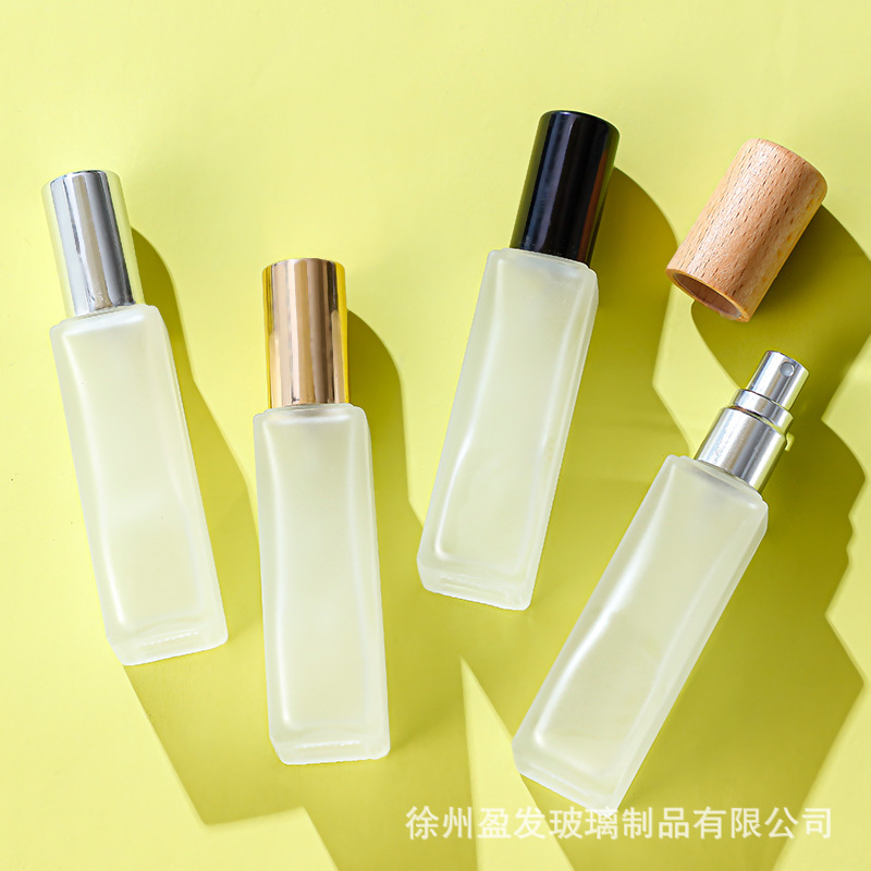 すりガラス香水瓶3ml 5ml 10ml 20ml木蓋香水分注瓶香水スプレー瓶|undefined