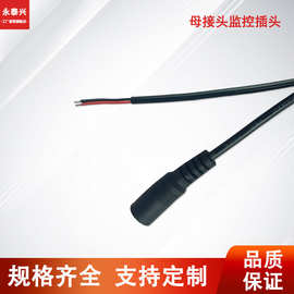 纯铜加粗dc电源线 12VDC母街头监控插头