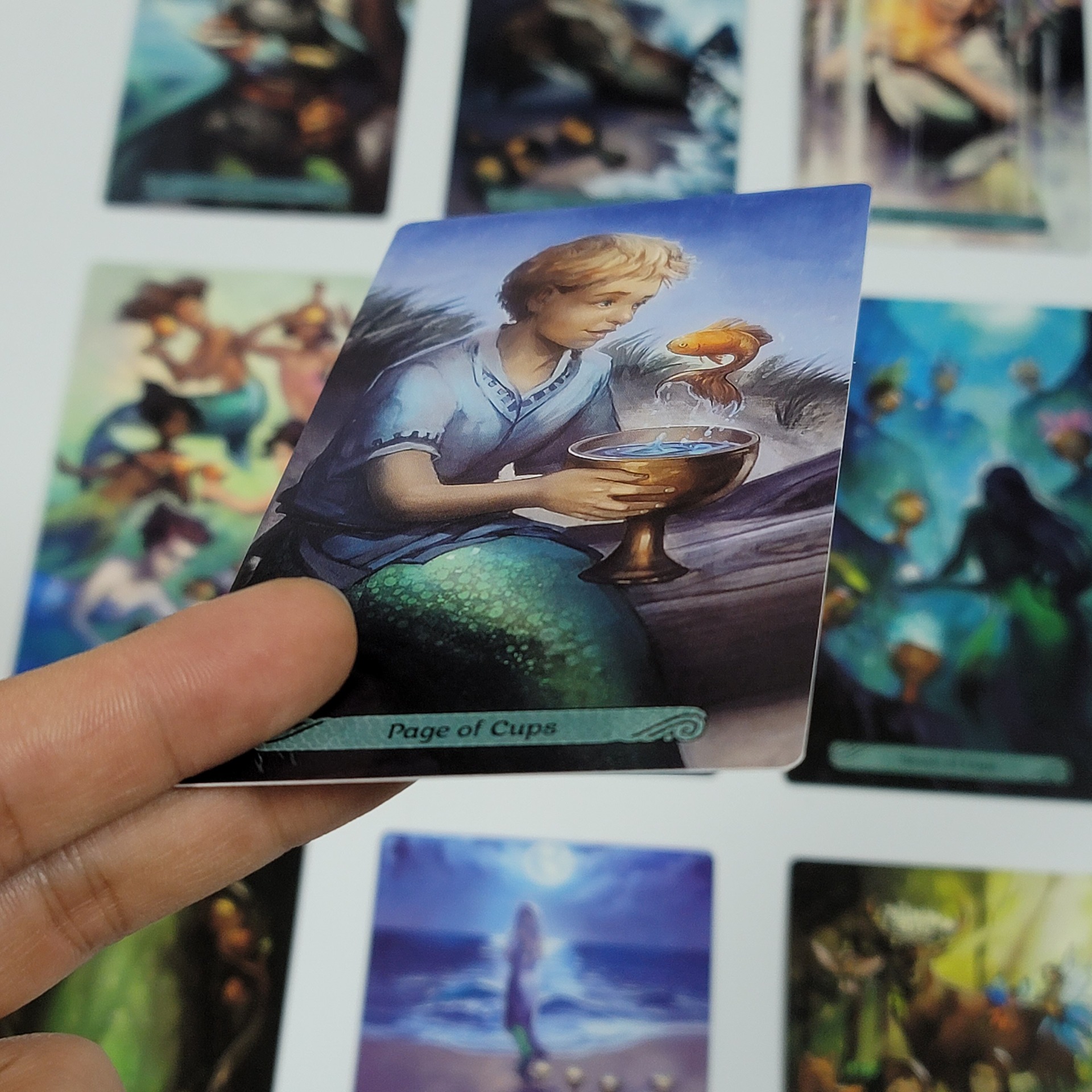 Carte da tarot a tema sirena set per gioco da tavolo_voghion.com