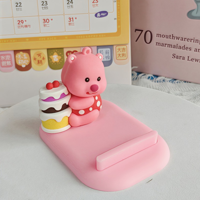 漫画デザートルビー携帯電話ホルダー装飾品クリエイティブかわいいデスクトップ人形装飾品タブレットホルダー小さなギフト|undefined