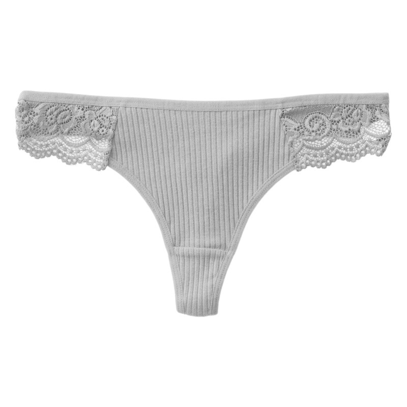 Sexy de las mujeres de la cintura baja de algodón entrepierna ropa interior encaje comercio exterior de las mujeres Tanga transfronteriza al por mayor caliente