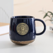 北京大学铜章马克杯清华陶瓷杯北大咖啡杯logo可定礼盒伴手礼批发