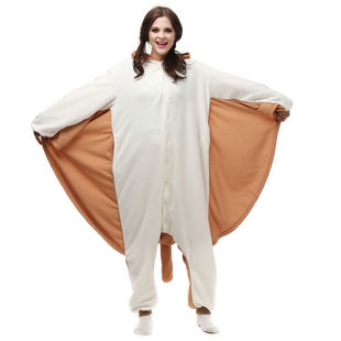 Flying squirrel cartoon animal one-part pajamas flannel foreign trade couple home clothing manufacturers wholesale cute series