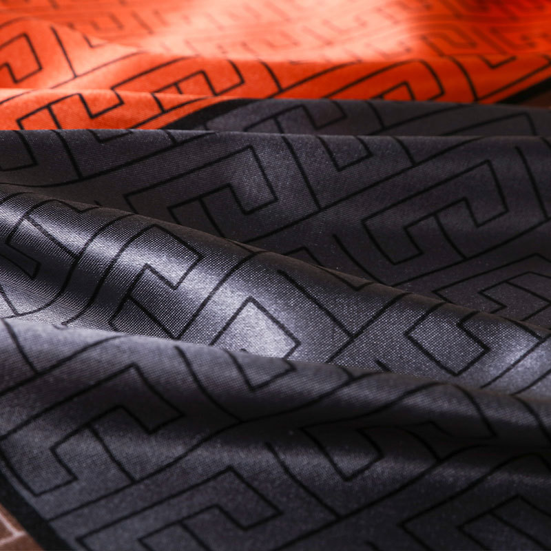 Foulard in seta geometrico grande quadrato hijab sciarpa donna_voghion.com