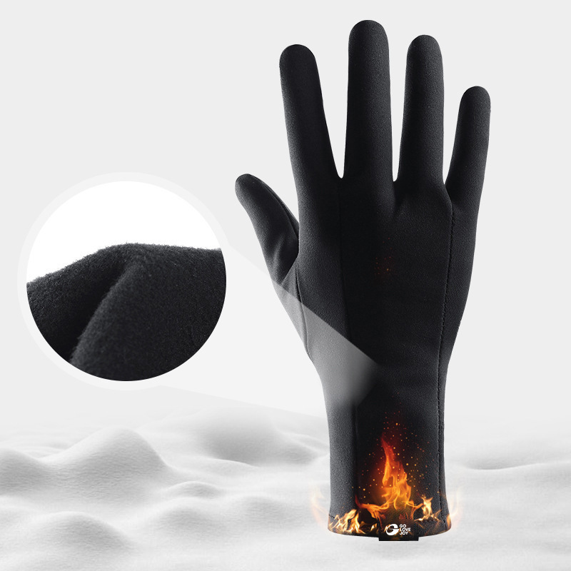 Forro forro guantes motocicleta montar cálido forro polar forrado a prueba de sudor anti-sucio fino transpirable ligero fino amasado esquí impermeable