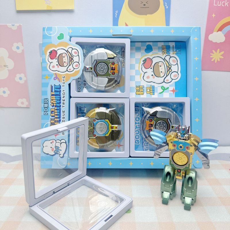 12個の変形ロボットフィジェットスピナー減圧アーティファクトクリエイティブクール回転スピナーボーイズ子供のおもちゃ|undefined