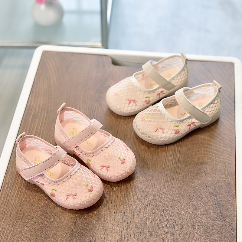 Zapatos para niñas 2026 primavera y verano zapatos para bebés con suela suave zapatos princesa zapatos para niños zapatos para niñas sandalias ventiladas