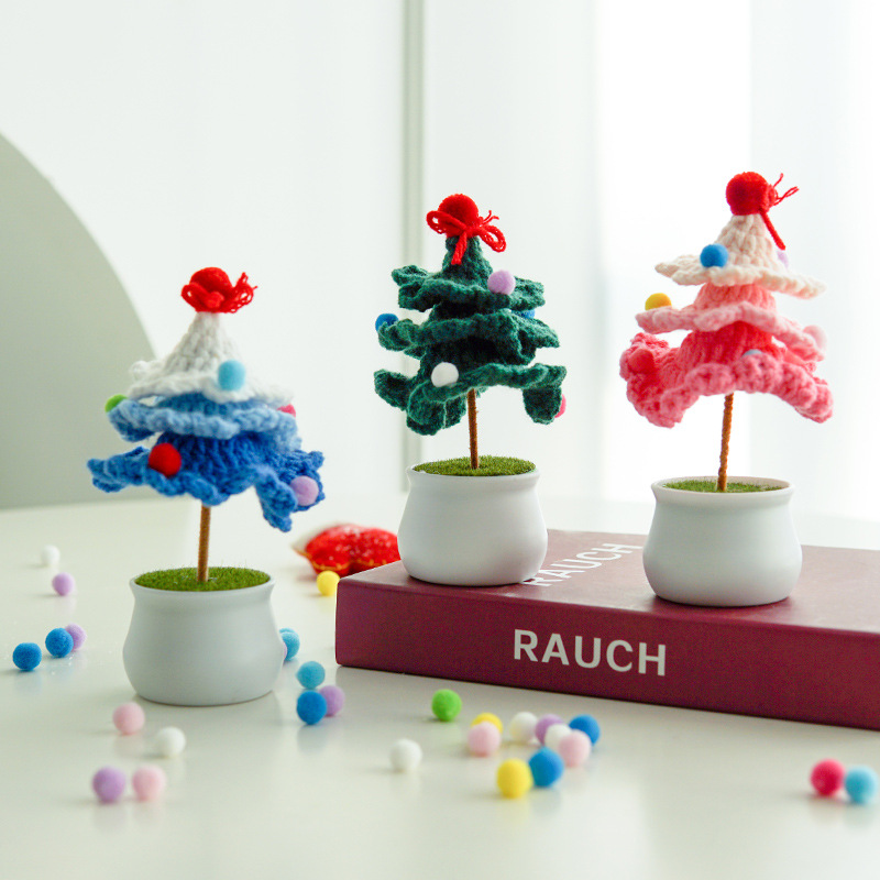 yarn Material Christmas Nordic Style Cute Modern Style Christmas Tree Yarn Party Festival