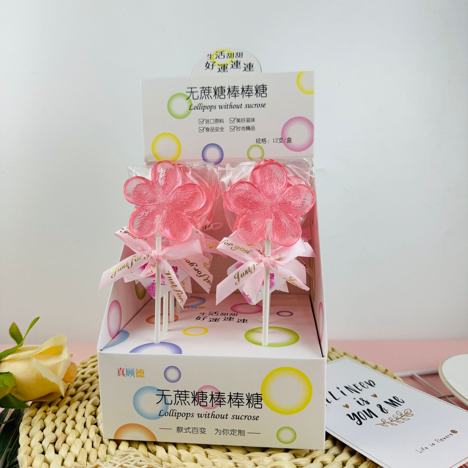 크리스탈 핑크 복숭아꽃 [12개입]