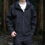 Демисезонная дорожная куртка, тактическая альпинистская ветрозащитная водонепроницаемая толстовка с капюшоном