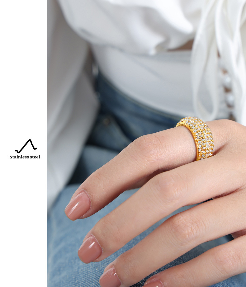 Minimalist Starry Sky Cz Diamond Designer Ring Luxury Style_voghion.com