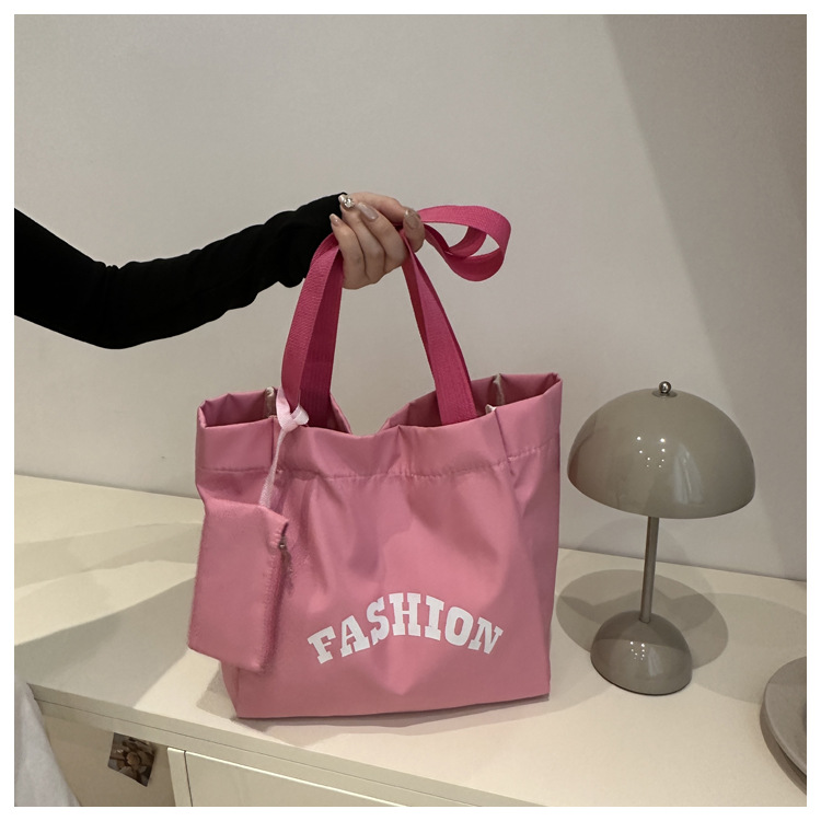 95g Weight Polyester Lining Material Magnetic Buckle Closure Type Double Shoulder Straps Strap Type Canvas Bag Bags Type Daily Occasion Oxford Cloth Material Women's Backpack Backpack Letter Pattern All Seasons Season Women's Gender Basic Style Square Shape Women's Basic Letter Oxford Cloth Shopping Bags 8