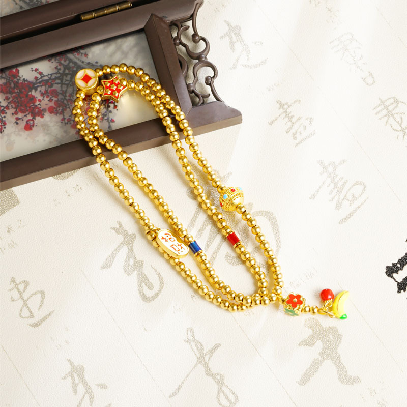 Pulseras de oro de verano de alta calidad de mujer Nafu hortenida plátano estrella larga cadena fábrica al por mayor