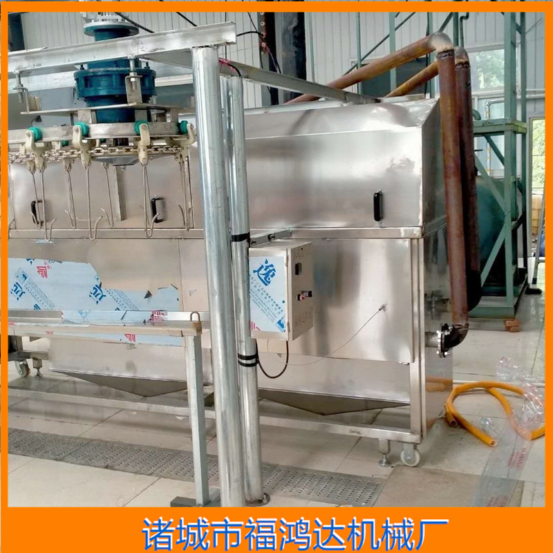 兔子吊挂式油炸机 FHD-3000悬挂式扒鸡油炸流水线