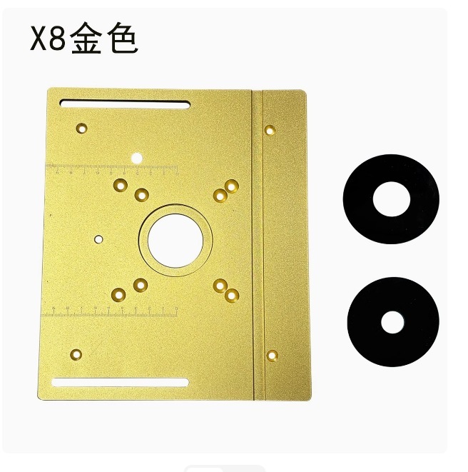 X8面板大锣机电木铣修边机微型台锯面板靠山推尺台面二合一倒装板|undefined