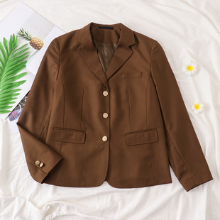 2021 New JK/DK original [college] Brown suit Japanese college style small suit jacket